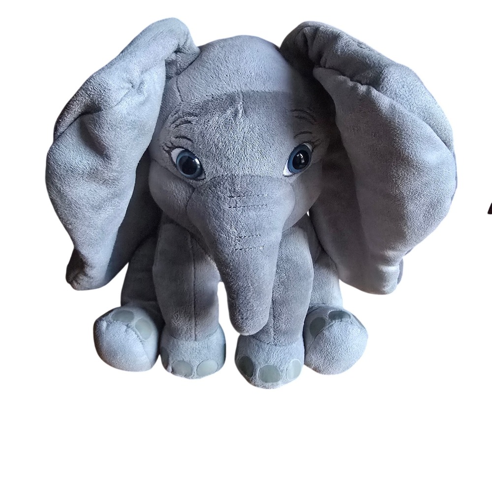 Disney Dumbo Plush Stuffed Animal Grey Large Ears Just Play Animated Toy
